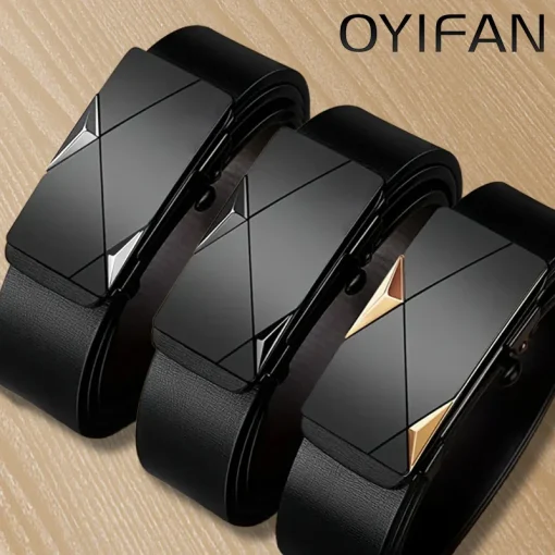 Cinturón de cuero auténtico para hombre OYIFAN