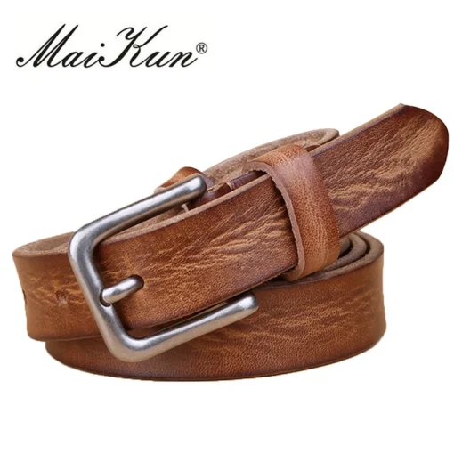 Cinturón de cuero de MaiKun para mujerhombre