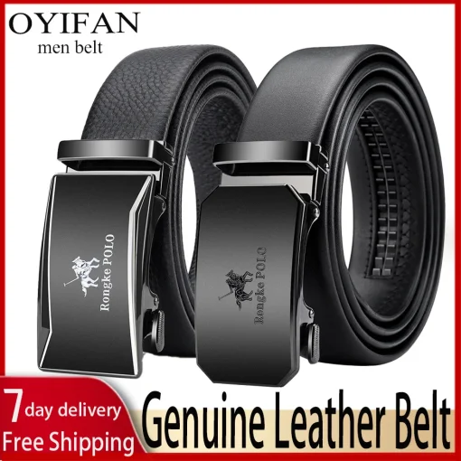 Cinturón de piel genuina para hombre OYIFAN