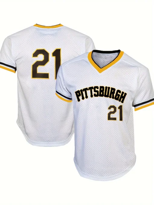 Clásica camiseta de béisbol talla 21 para hombre