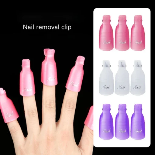 Clips para quitar acrílico de uñas de 10 piezas