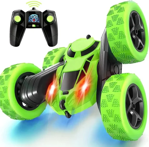 Coche RC acrobático doble lado para niños