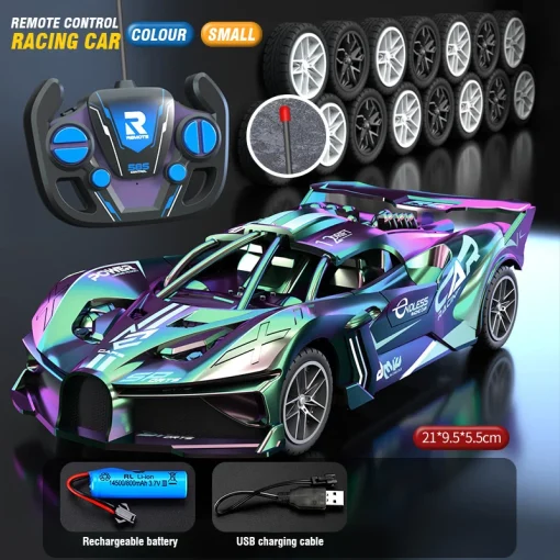 Coche de carreras Rc 4Ch a control remoto