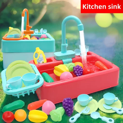 Cocina infantil juguete fregadero lavavajillas