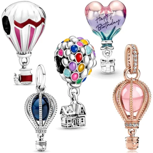 Colección Abanico de Globos Colgantes Plata 925