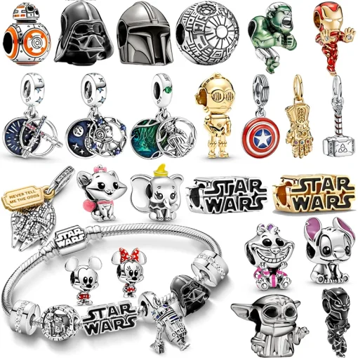 Colgante Rescate Plata 925 MINISO Original Marvel Star Wars