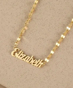 Collar Personalizado con Nombre de Oro