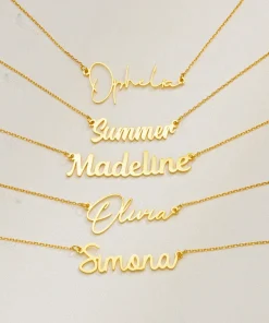 Collar colgante con nombre personalizado para mujer