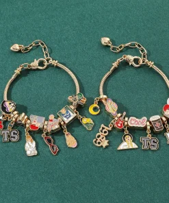 Collar con dijes de música de Taylor, Speak Now, Midnight, Reputation