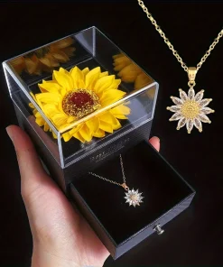 Collar de girasol elegante