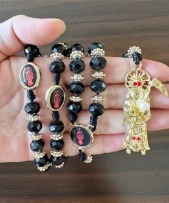 Collar de la Santa Muerte, estilo rosario