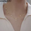 Collar de lujo con trébol de circonita ANENJERY