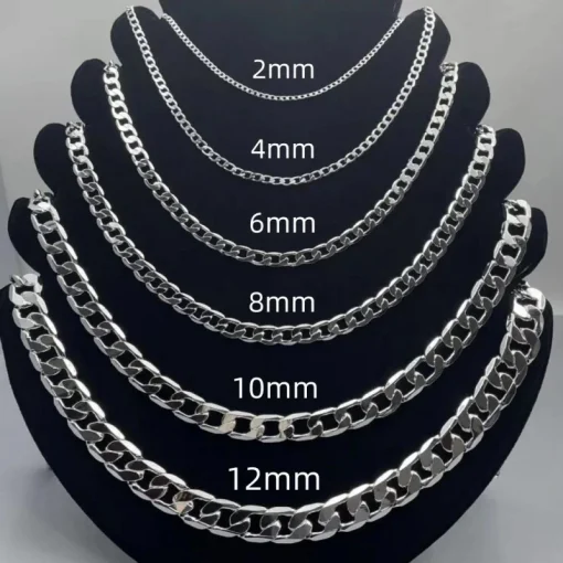 Collar de plata de ley 925 para hombres