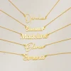 Collar personalizado con nombre personalizado para mujeres