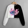 Cómoda y linda sudadera con capucha estampada para niñas