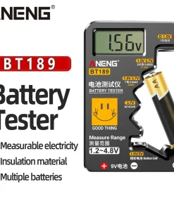 Comprobador de baterías universal LCD