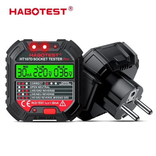 Comprobador de enchufes HABOTEST HT107