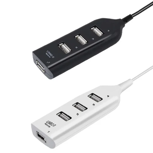 Concentrador USB de alta velocidad de 4 puertos USB 2.0