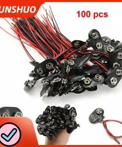 Conectores batería 9V 100pcs