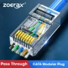 Conectores de red RJ45 modulares ZoeRax CAT6a Cat6 CAT5e