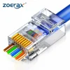 Conectores pasantes RJ45 CAT6 ZoeRax