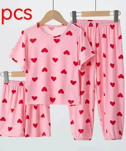 Conjunto cómodo pijama manga corta