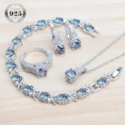 Conjunto de Joyas de Plata 925 para Mujer