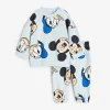 Conjunto de Ropa Infantil Mickey Baby Manga Larga Impresión Total