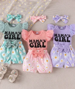 Conjunto de Verano para Bebés de 0-1 Año