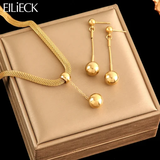 Conjunto de joyería EILIECK 316L Acero inoxidable