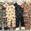 Conjunto de pijama de bambú para bebé con camuflaje