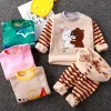 Conjunto de pijamas para niños acolchado de invierno Otoño