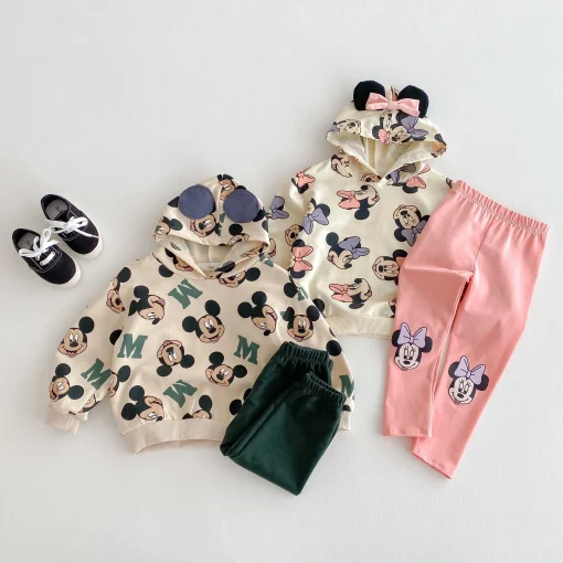 Conjunto de ropa de otoño para niñas y niños de 6m-6a