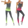 Conjunto deportivo de fitness para mujer, chaleco elástico