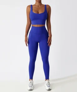 Conjunto deportivo de yoga sin costuras 2PCS