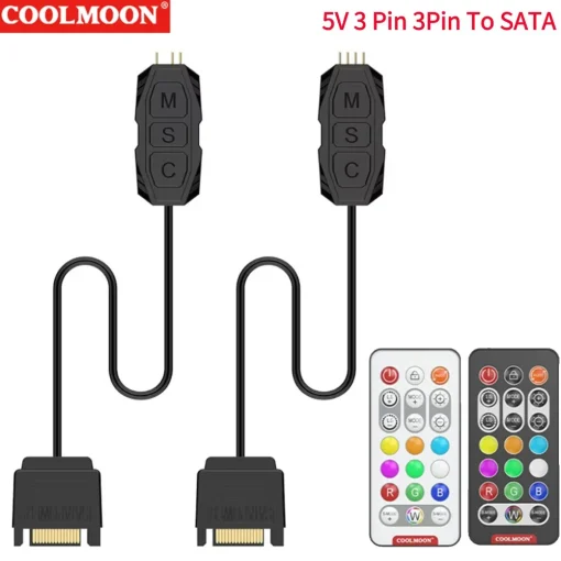 Controlador ARGB 5V 3Pin a SATA