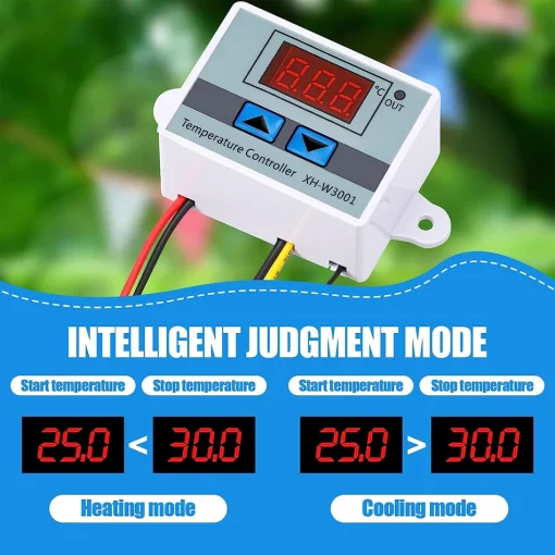 Controlador Temp. Digital LED W3001