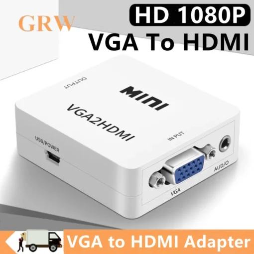 Conversor VGA a HDMI compatible HD 1080P