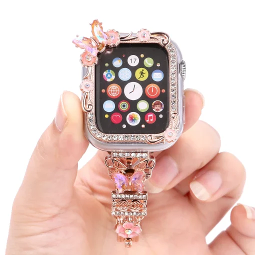 Correa para reloj de lujo para mujer para Apple Watch 987