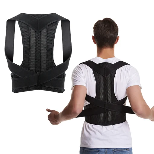 Corrector de postura con corsé lumbar para mujer y hombre