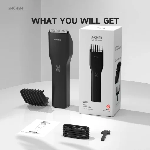 Cortadora de cabello eléctrica ENCHEN Boost profesional