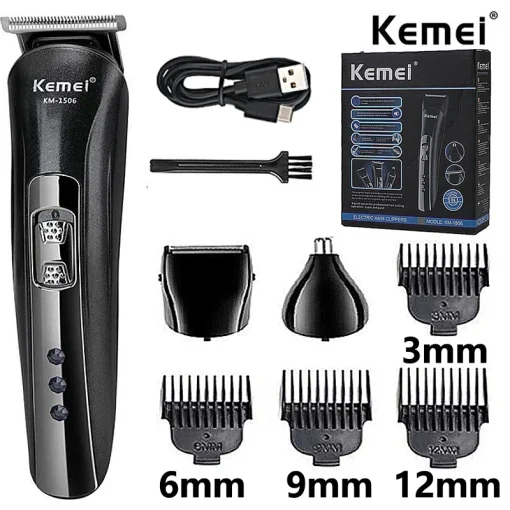 Cortadora de pelo eléctrica Kemei KM-1506