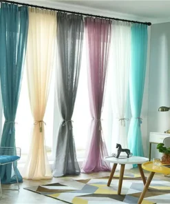 Cortinas sencillas y románticas para el hogar