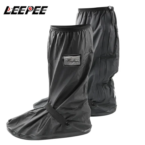 Cubiertas antideslizantes unisex para zapatos de moto, scooter, bicicleta y motocross reutilizables, para días de lluvia o nieve