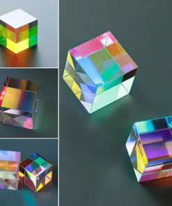 Cubo de cristal óptico Prisma de combinación de colores