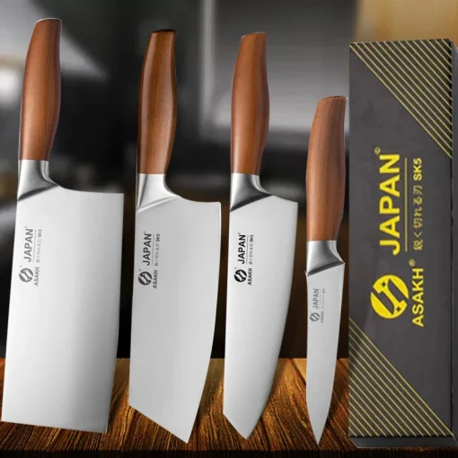 Cuchillo Santoku de cocina japonesa profesional