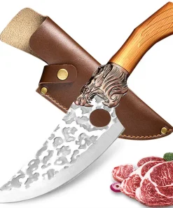 Cuchillo de cocina forjado a mano