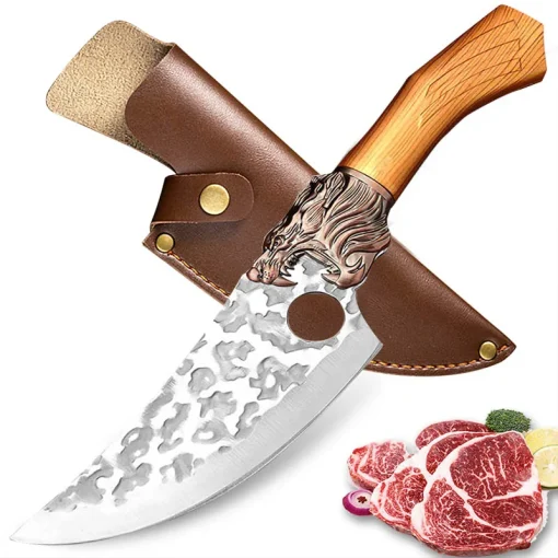 Cuchillo de cocina forjado a mano