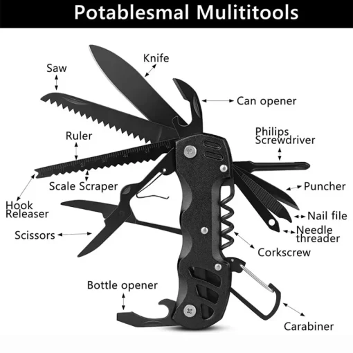 Cuchillo multiusos plegable ejército suizo