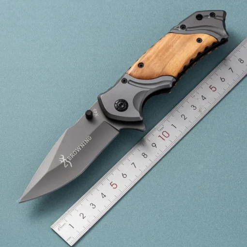 Cuchillo táctico plegable EDC de defensa personal para acampada